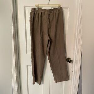 Alfred Dunner Men's Tan Chinos